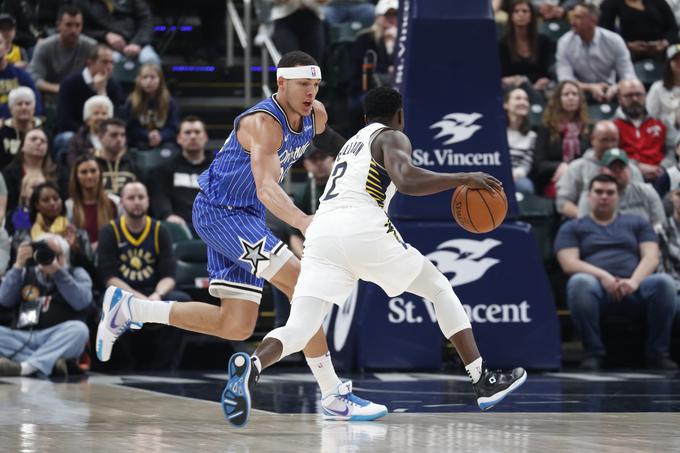 Aaron Gordon (levo) je bil najboljši strelec Orlanda, Darren Collison (desno) pa Indiane. | Foto: Reuters