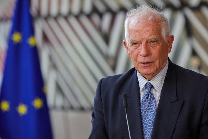 Josep Borrell | Nadaljnja podpora Ukrajini pri njenem spopadanju z rusko agresijo bo ena od osrednjih tem današnjega zasedanja zunanjih ministrov EU. | Foto Reuters