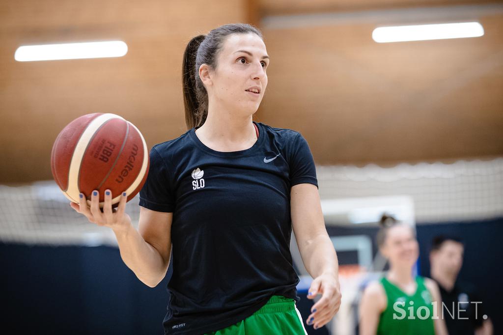 Trening ženske košarkarske reprezentance