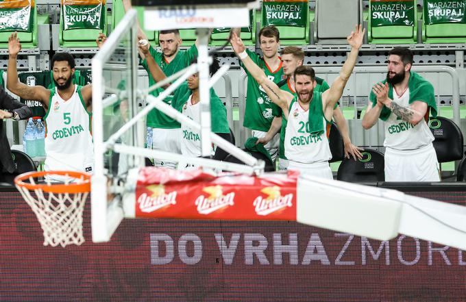 Cedevita Olimpija - Krka (prva tekma finala DP 2021) | Foto: Vid Ponikvar