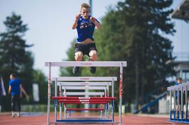 trening Kranj smučarski skakalci Lovro Kos