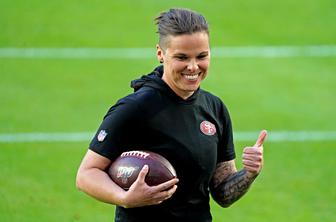 Katie Sowers, prva ženska v finalu lige NFL #video