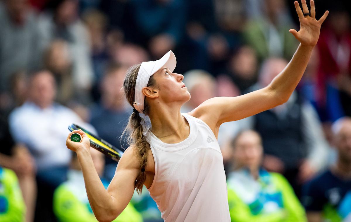 pokal Billie Jean King, Kaja Juvan, Qinwen Zheng | Kaja Juvan | Foto Matic Klanšek Velej/Sportida