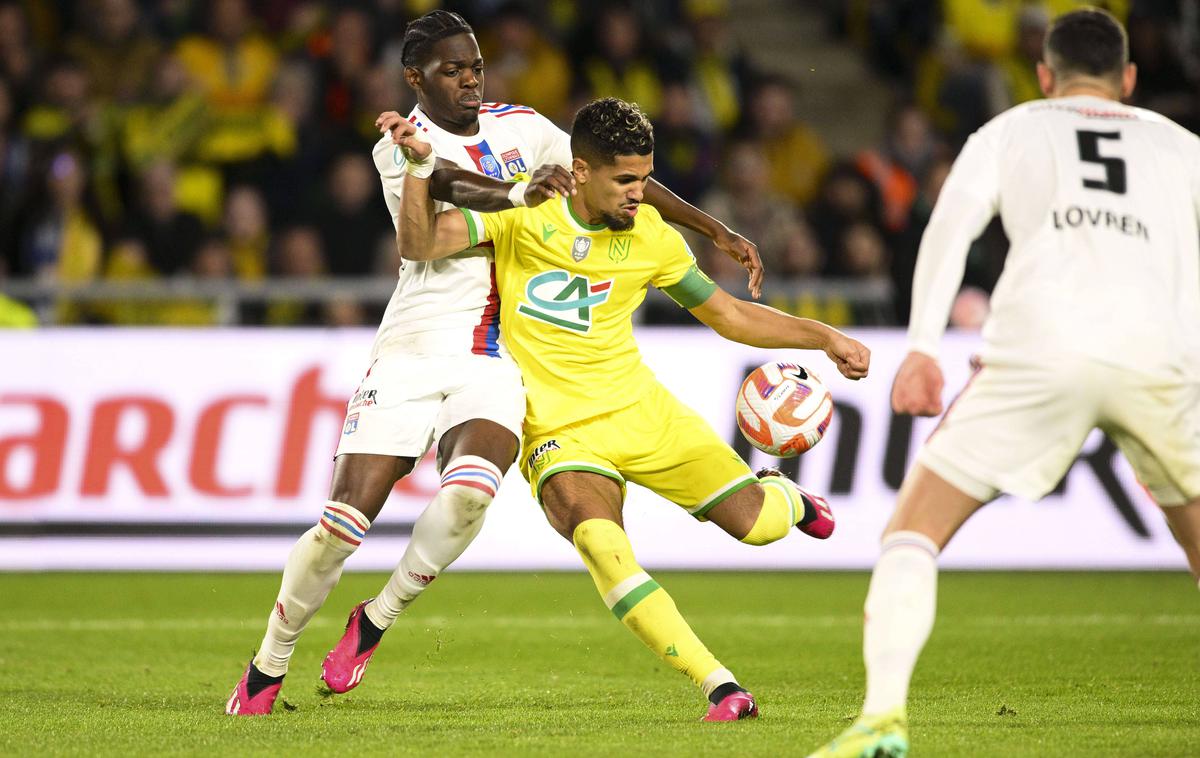 Nantes Lyon Ludovic Blas | Ludovic Blas je zadel za zmago in napredovanje Nantesa. | Foto Guliver Image