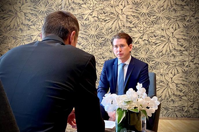 Sebastian Kurz | Sebastian Kurz med pogovorom za Siol.net. | Foto Rajko Gerič