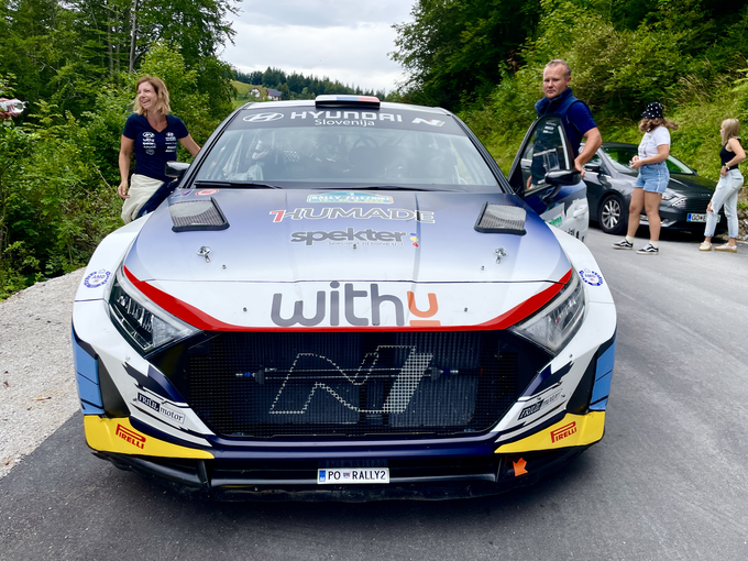 Rok Turk in Blanka Kacin (hyundai i20 rally2) sta bila v Železnikih tudi letos zelo suverena.
 | Foto: Gregor Pavšič