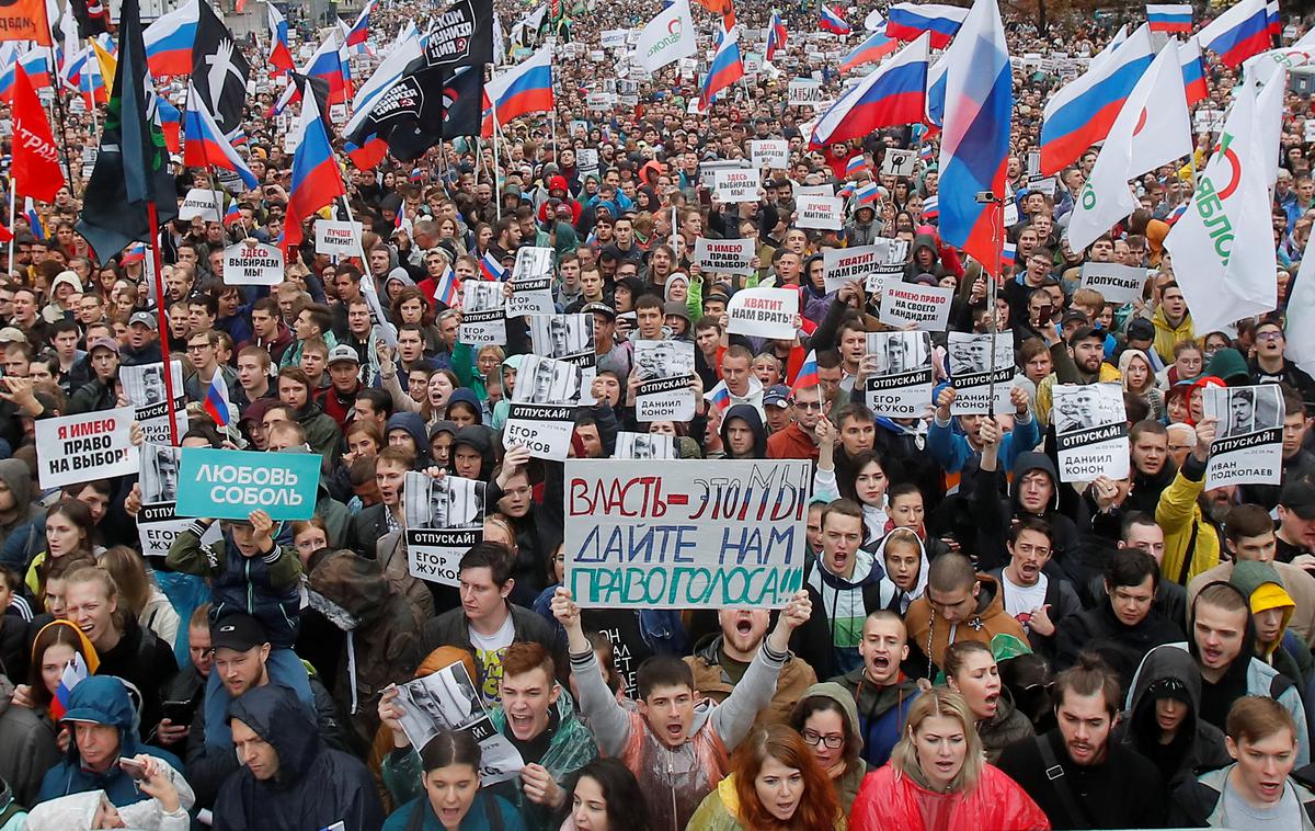 protest, Moskva, 10.8.2019 | Foto Reuters