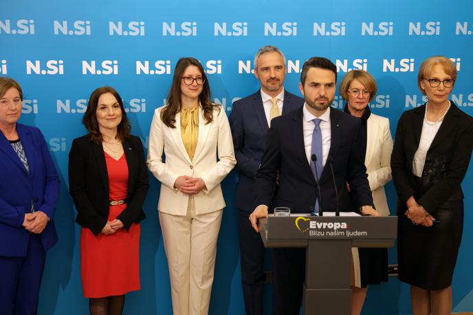 NSi | Predsednik NSi Matej Tonin je zatrdil, da z vrstnim redom na listi niso želeli dajati nobenih osebnih sporočil, kdo je kako pomemben, ampak dati vsebinska sporočila. | Foto STA