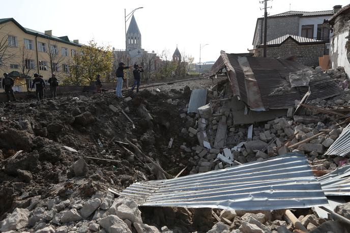 Gorski Karabah | Azerbajdžanske sile so po navedbah uradnega Bakuja zasedle strateško pomembno mesto Šuša v Gorskem Karabahu. | Foto Reuters