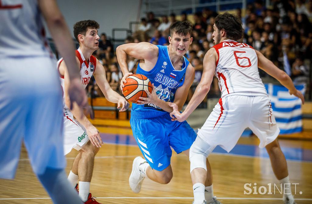 Fiba EP U18: Slovenija - Turčija polfinale