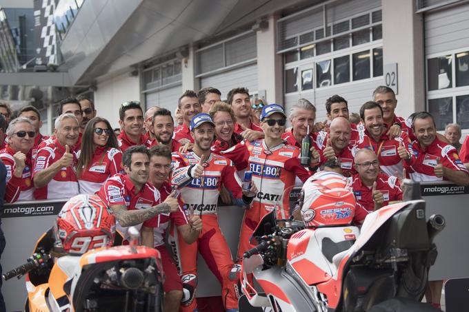 Andrea Dovizioso slavi tretjo zmago sezone. | Foto: Getty Images