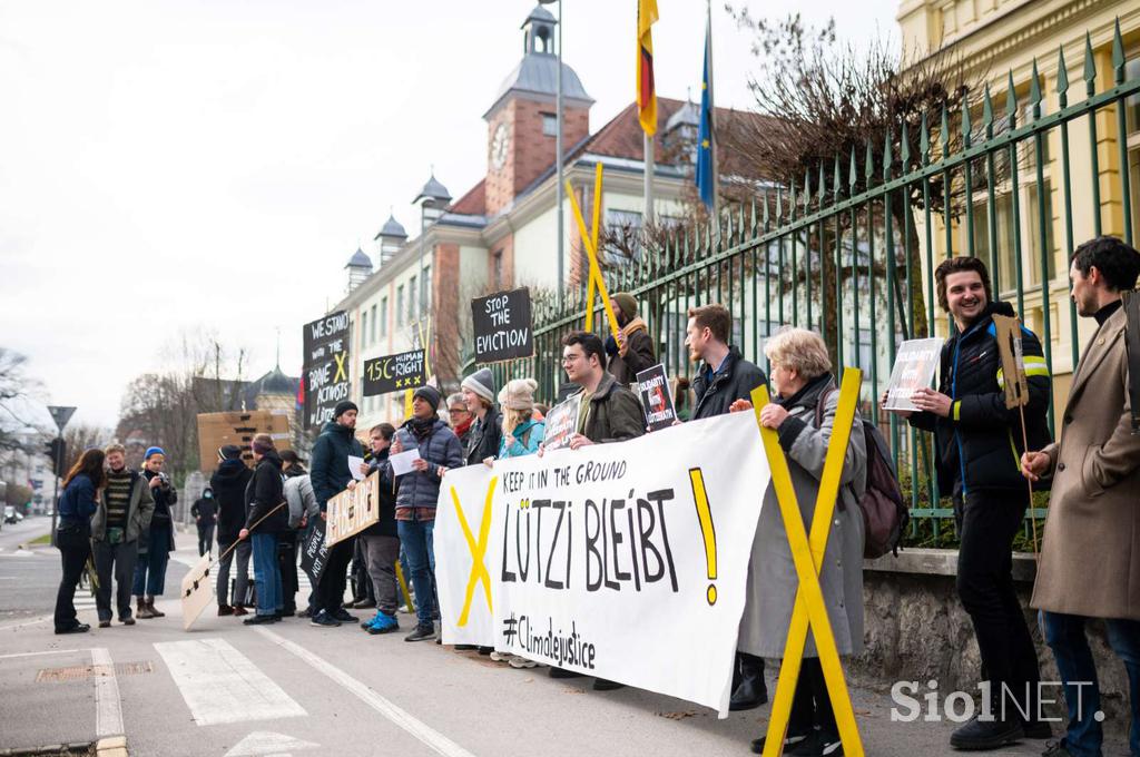 protest pred nemškim veleposlaništvom, Lützerath