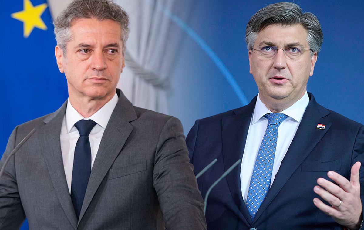 Robert Golob, Andrej Plenković | Foto STA/Guliverimage