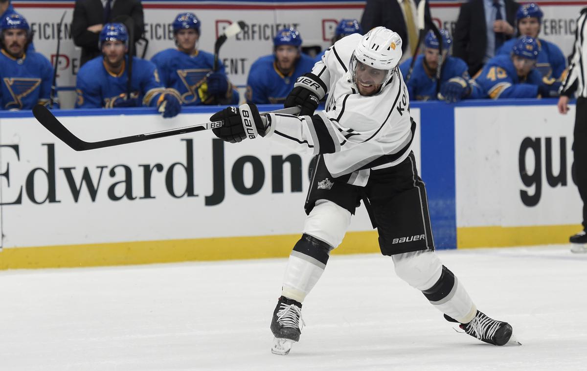 Anže Kopitar | Anže Kopitar je k zmagi Kraljev v St. Loisu prispeval gol in dve podaji. | Foto Guliverimage/Getty Images