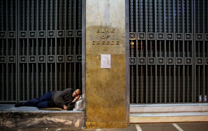 V zadnjem času je bila tarča napadov spletnih hekerjev tudi Bank of Greece. | Foto: Reuters