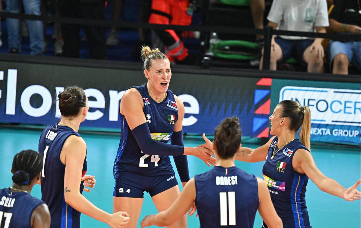 italijanska odbojkarska reprezentanca | Branilke naslova Italijanke so za četrtfinale zanesljivo premagale Španke. | Foto CEV