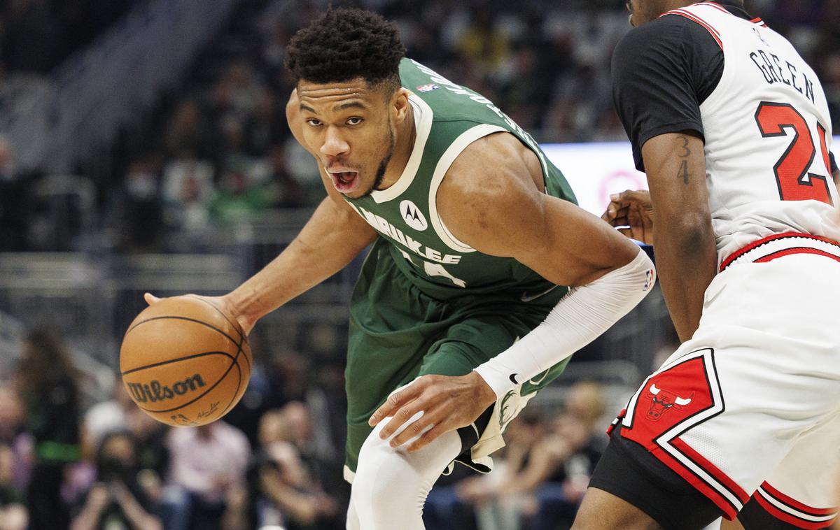 Giannis Antetokounmpo MIlwaukee | Giannis Antetokounmpo je dal 33 točk in imel še devet skokov. | Foto Reuters