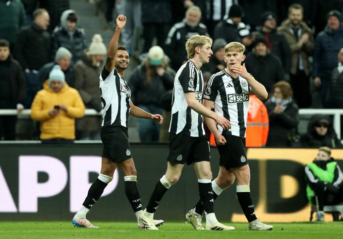 Newcastle je napolnil mrežo Leicester Cityju, dva zadetka pa je dosegel Jacob Murphy. | Foto: Reuters