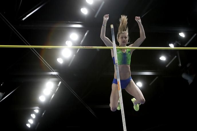 Tina Šutej - Torun 2021 | Tina Šutej je osvojila srebrno odličje v skoku ob palici. | Foto Guliverimage