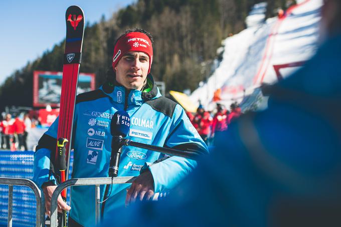 Ostal je brez domačega veleslaloma. Zagotovo je razočaran. "Kranjskogorski veleslalom je zame eden najlepših. Res vrhunska veleslalomska proga. Imaš vse, kar imaš lahko na tekmi." | Foto: Grega Valančič/Sportida