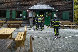 Gasilska vaja na domu pod Storžičem