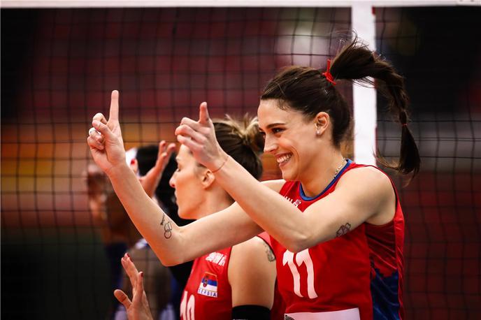 Tijana Bošković | Tijana Bošković je proti Italiji pokazala, da je ena najboljših korektoric na svetu. | Foto FIVB