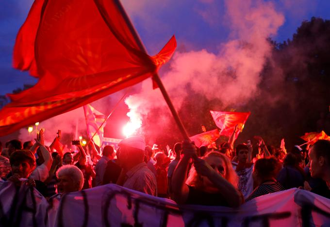 makedonija skopje protest sprememba imena | Foto: Reuters