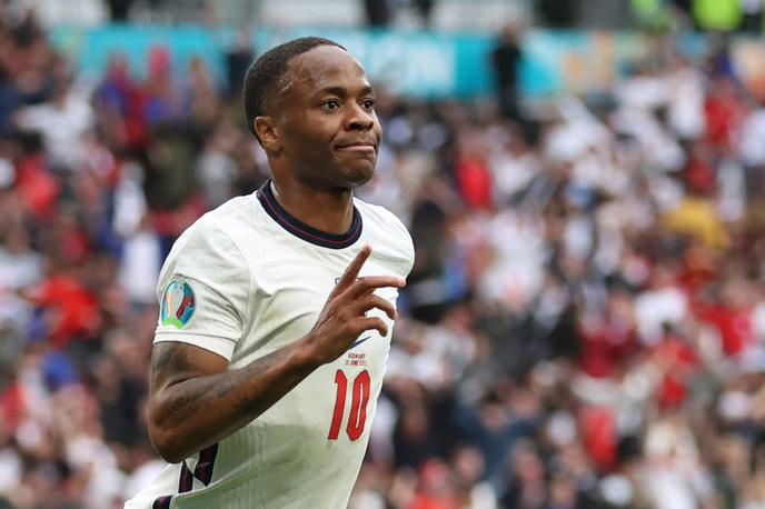 Nemčija Anglija | Raheem Sterling je dosegel uvodne tri zadetke za Anglijo na letošnjem Euru. | Foto Reuters