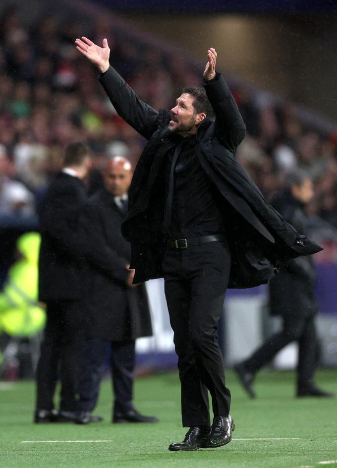 Diego Simeone je na zadnjih 26 tekmah ostal z Atleticom neporažen kar na 25. Izgubil je le v prvenstvu na gostovanju pri Leganesu (0:1). | Foto: Reuters