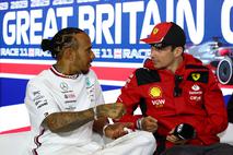 Silverstone Lewis Hamilton Charles Leclerc