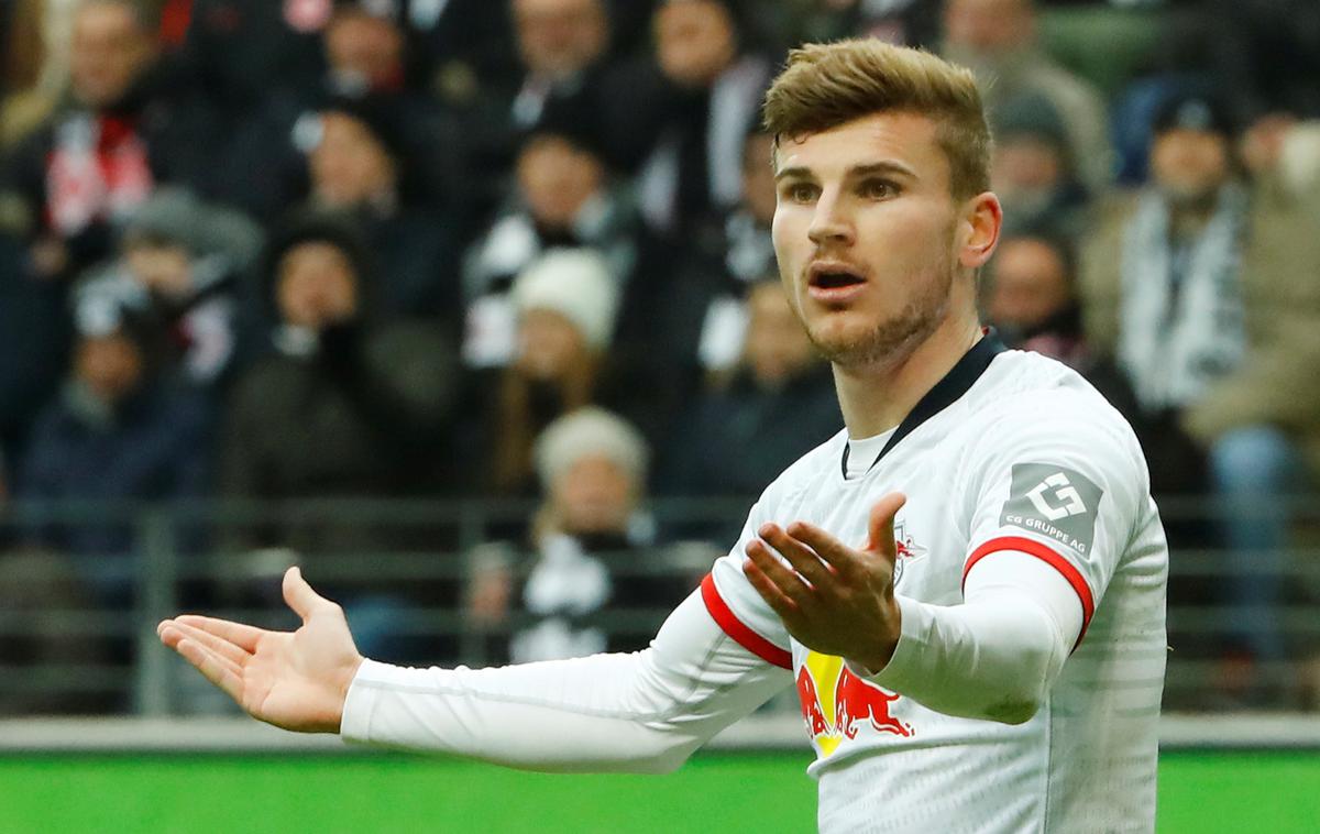 Timo Werner | Vse kaže, da Timo Werner RB Leipzigu ne bo pomagal v izločilnih delih lige prvakov. | Foto Reuters