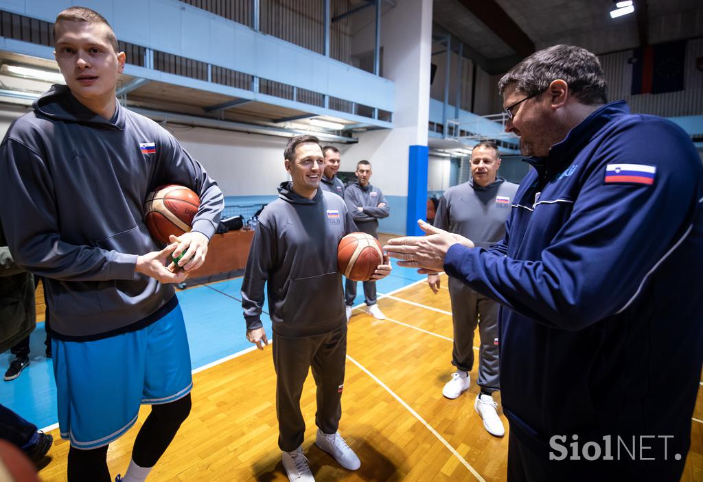 trening slovenska košarkarska reprezentanca