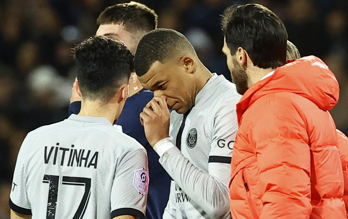 Kylian Mbappe | Kylian Mbappe ne bo nared za obračun z Bayernom, ki bo v središču pozornosti svetovne nogometne javnosti 14. februarja na Parku princev. | Foto Reuters