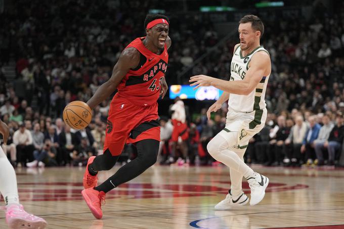 Pascal Siakam (Toronto) je proti Milwaukeeju prispeval 26 točk. | Foto: Reuters