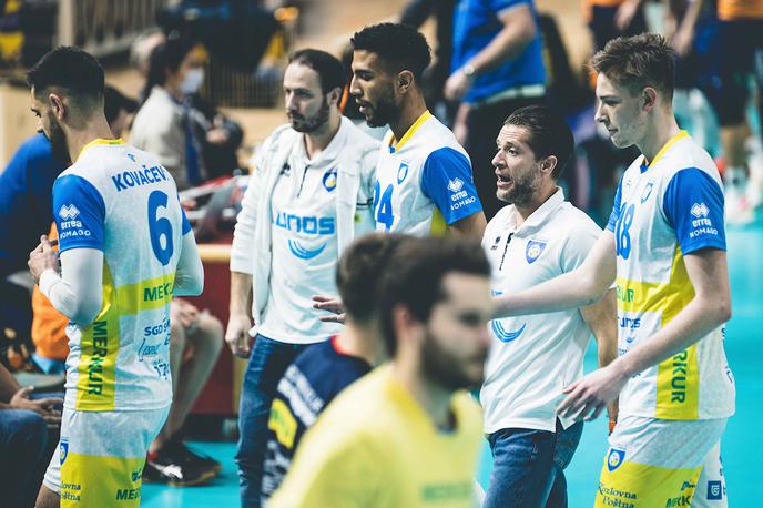 OK Merkur Maribor ACH Volley finale Pokal Slovenije Sebastijan Škorc | Mariborčani so še drugič pričakovano priznali premoč zvezdniški italijanski zasedbi. | Foto Grega Valančič/Sportida