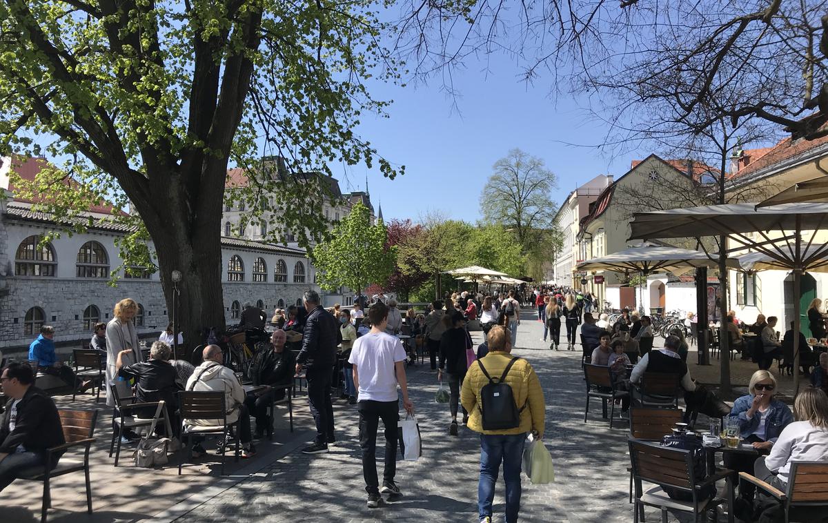 odprtje teras Ljubljana lokali bar terasa | Število primerov v zadnjih tednih narašča. Še danes bodo na NIJZ predstavili različne mogoče scenarije razvoja epidemije covid-19, na podlagi katerih bo nato posvetovalna skupina oblikovala predloge morebitnih epidemičnih ukrepov. | Foto Iztok Hočevar