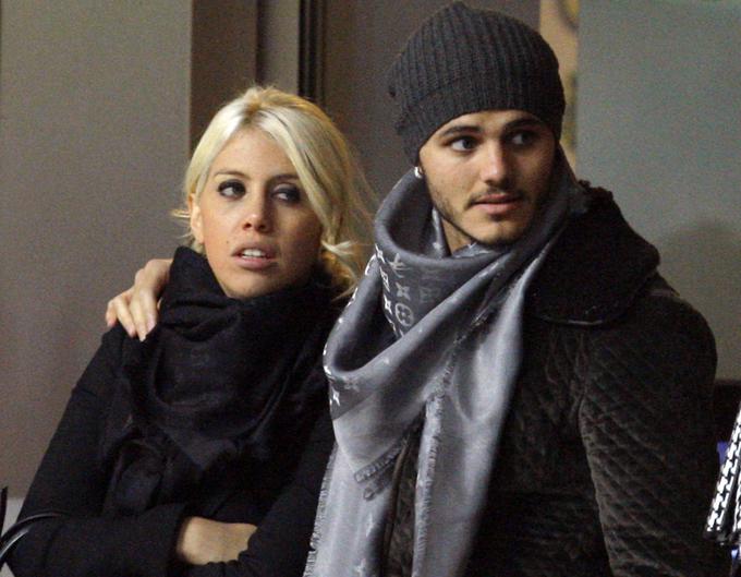 Mauro Icardi in Wanda Nara. | Foto: Reuters