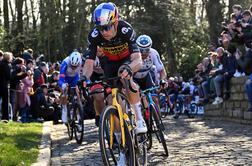 Van Aert pokazal mišice v Belgiji, Mohorič garal za Colbrellija