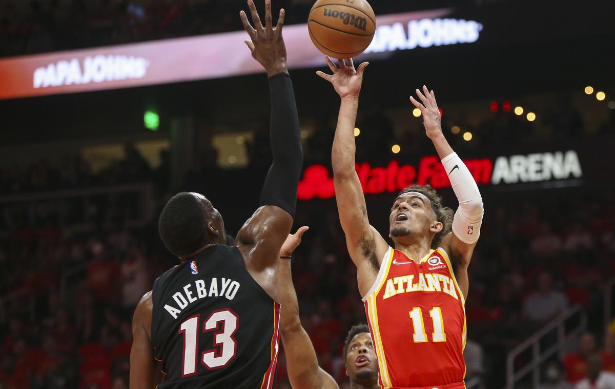 Atlanta Hawks, Trae Young | Trae Young je odločil tekmo v Atlanti. | Foto Guliverimage