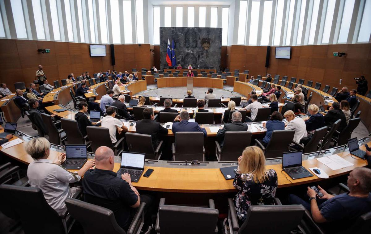 Poslanci DZ | Poslanci bodo o noveli zakona o delovnih razmerjih ponovno odločali na izredni seji v torek. Za njeno vnovično potrditev je zaradi veta državnega sveta potrebnih 46 glasov. | Foto STA