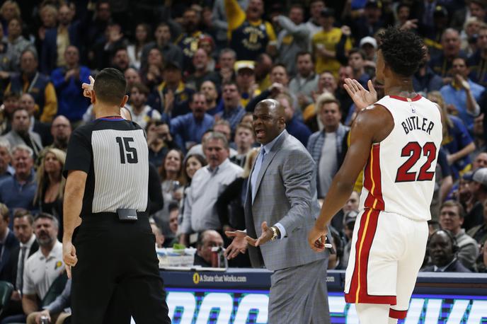 Jimmy Butler | Jimmy Butler je bil na tekmi med Miamijem in Indiano v središču pozornosti. | Foto Reuters