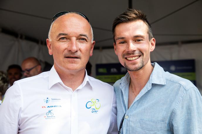 Primož Roglič Bogdan Fink | Bogdan Fink bi si želel, da bi na 30. dirki Po Sloveniji kolesaril tudi Primož Roglič. | Foto Vid Ponikvar