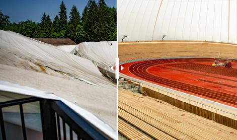 Dobra novica po januarski katastrofi: nova streha ni edina novost na velodromu #foto