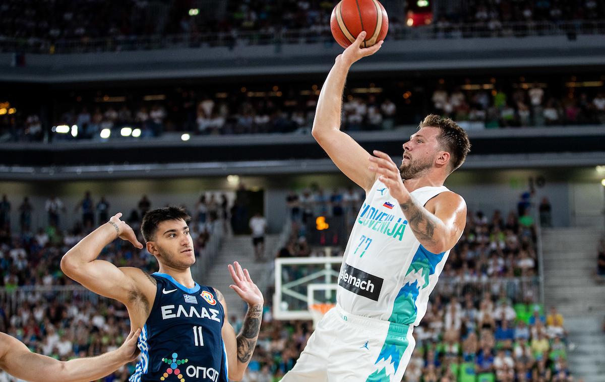 prijateljska tekma Slovenija Grčija Luka Dončić | Luka Dončić se je podpisal pod trojni dvojček. | Foto Matic Klanšek Velej/Sportida