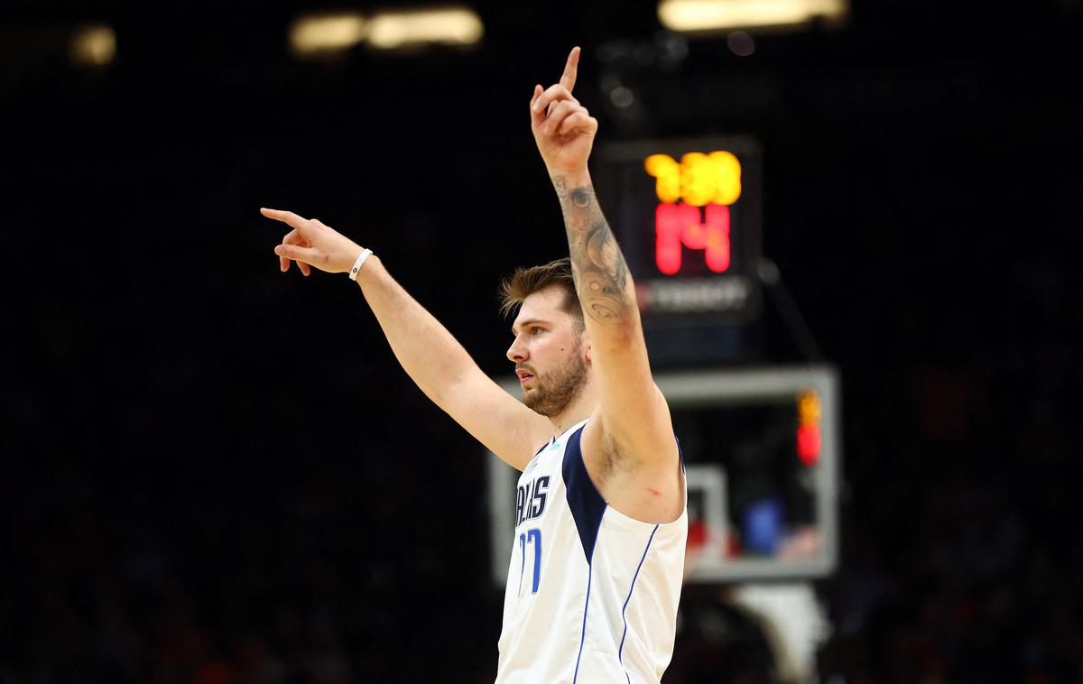 Luka Dončić | Luka Dončić je Dallas Mavericks popeljal do finala zahodne konference, kjer jim bodo nasproti stali košarkarji Golden State Warriors. | Foto Reuters