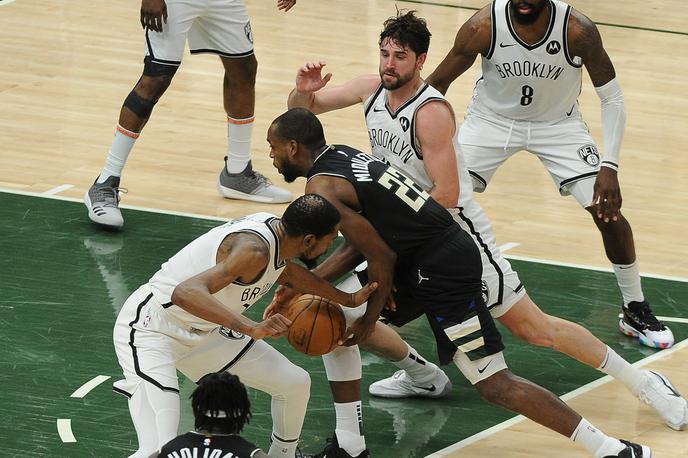 Milwaukee Bucks Brooklyn Nets | Milwaukee Bucks, pri katerem je Khris Middleton z 38 točkami vknjižil osebni rekord, so izsilil sedmo tekmo. | Foto Guliverimage