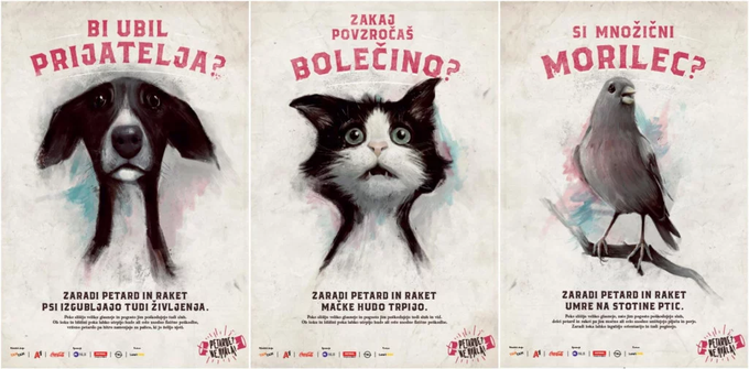 petarde živali plakat zaščita | Foto: TAM-TAM