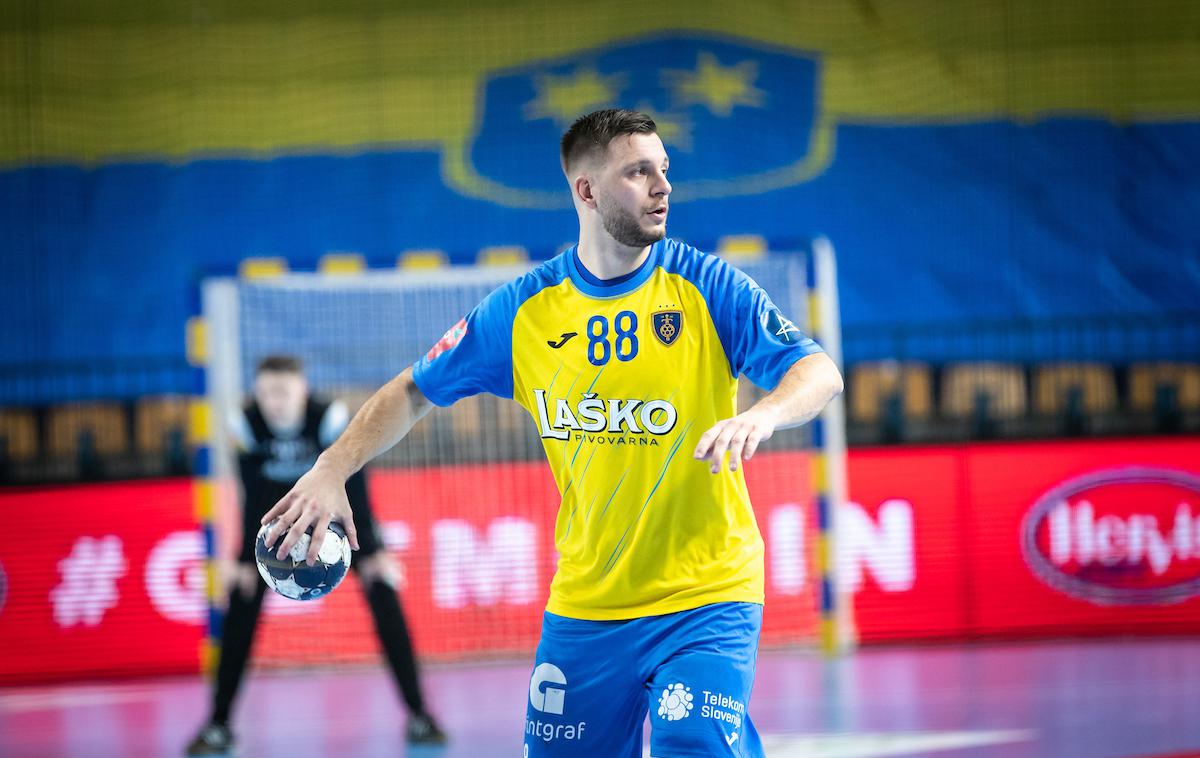 Aleks Vlah RK Celje Pivovarna | Aleks Vlah je k napredovanju Celjanov v finale prispeval devet golov. | Foto Blaž Weindorfer/Sportida