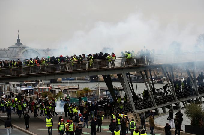 protesti Pariz Francija rumeni jopiči | Foto: Reuters