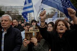 Protest v Grčiji